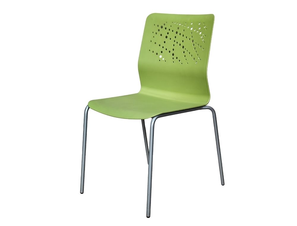 URBAN BLOCK 20 BASIC, BASIC MONOB, PATAS SIN BRAZOS, ASIENTO Y RESPALDO POLIPROPILENO, ESTRUCTURA ALUMNIZADA, POLIPROPILENO PISTACHO